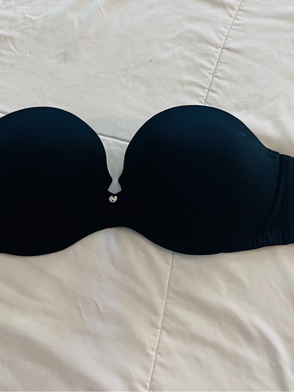 Victoria's Secret Very Sexy strapless bra 36 C black underwire 36C - Picture 3 of 9